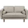 Beliani 2 vietų sofa NURMO, rudai pilka