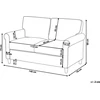 Beliani Dvivietė sofa RONNEBY šviesiai ruda