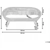 Beliani 2 vietų sodo sofa MARATEA natūralaus rotango