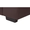 Beliani 2 vietų sofa VOGAR iš dirbtinės odos, tamsiai ruda