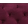 Beliani Dvivietė sofa SKIEN, aksominė, vyšninės spalvos