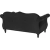 Beliani Dvivietė sofa SKIEN, juodas veliūras