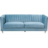 Beliani 3 vietų sofa ARVIKA aksominė mėlyna
