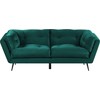 Beliani 3 vietų sofa LENVIKaksominė, smaragdinė