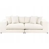 Beliani 3-vietė sofa GLORVIKA II, kreminė balta