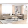 Beliani 3-vietė sofa HOFN smėlio pilkumo spalvos