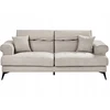Beliani 3 vietų sofa SKIVE smėlio pilkos spalvos