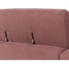 Beliani Trivietė sofa ANGE Burgundinė