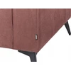 Beliani Trivietė sofa ANGE Burgundinė