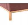 Beliani Trivietė sofa SOSJO burgundiškos spalvos
