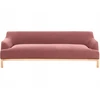 Beliani Trivietė sofa SOSJO burgundiškos spalvos