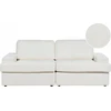 Beliani 3 vietų sofa ALLA Boucle, kreminė balta