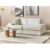 Beliani 3 vietų sofa ALLA Boucle, kreminė balta