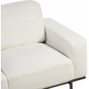 Beliani Trivietė sofa SOVIK, boucle audinys, pieno balta spalva