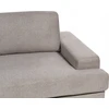 Beliani Trivietė sofa ALLA smėlio ir pilkos spalvos