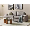 Beliani Trivietė sofa ALLA smėlio ir pilkos spalvos