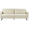 Beliani Trivietė sofa MALA šviesi smėlio spalva