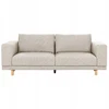 Beliani Tvivietė sofa NIVALA šviesiai smėlio spalvos