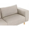 Beliani Tvivietė sofa NIVALA šviesiai smėlio spalvos