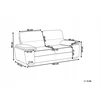 Beliani Trijų vietų sofa VOGAR šviesiai ruda