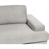 Beliani Trivietė sofa ALLA šviesiai pilka