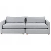 Beliani Trivietė sofa VINSTRA, pilka