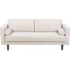 Beliani Trivietė sofa NURMO Šviesiai smėlio spalvos