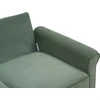 Beliani Trivietė sofa RONNEBY, kordas, tamsiai žalia