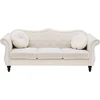 Beliani Trivietė sofa SKIEN Veliūras Šviesiai smėlio spalvos