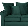 Beliani Trivietė sofa BORNHOLM, veliūras, tamsiai žalia
