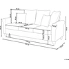 Beliani Trivietė sofa BORNHOLM, veliūras, tamsiai žalia