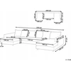 Beliani 5 vietų kampinė sofa LILVIKEN, šviesiai smėlio spalvos
