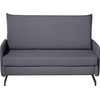 Beliani Dvivietė išskleidžiama sofa BELFAST pilka