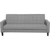 Beliani Trivietė išskleidžiama sofa VEHKOO šviesiai pilkos spalvos