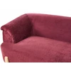 Beliani 2 vietų sofa ALNOR, šenilas, bordo