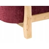 Beliani 2 vietų sofa ALNOR, šenilas, bordo