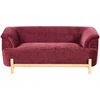 Beliani 2 vietų sofa ALNOR, šenilas, bordo