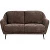 Beliani 2 vietų sofa EIBY tamsiai ruda
