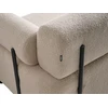 Beliani Dvivietė sofa ELVA, buklė audinys, smėlio spalva