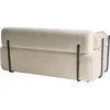 Beliani Dvivietė sofa ELVA Boucle, kreminė balta