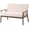 Beliani Dvivietė sofa ESRUM Boucle tamsiai ruda/smėlio spalvos