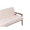 Beliani Dvivietė sofa ESRUM Boucle tamsiai ruda/smėlio spalvos