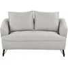 Beliani 2 vietų sofa HOBRO šviesiai pilka
