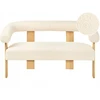 Beliani 2 vietų sofa ILBRO Boucle, kreminė balta / šviesiai ruda
