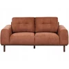 Beliani Dvivietė sofa LAURILA auksinės rudos spalvos