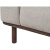 Beliani 2 vietų sofa LAURILA šviesiai pilka