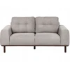 Beliani 2 vietų sofa LAURILA šviesiai pilka