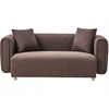 Beliani Dvivietė sofa LILLEROD tamsiai ruda