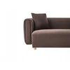 Beliani Dvivietė sofa LILLEROD tamsiai ruda