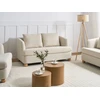 Beliani 2 vietų sofa RATTVIK Boucle kreminės baltos spalvos